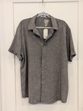 COOFANDY Mens Short Sleeve Casual Button Down Shirt Size XL NWT